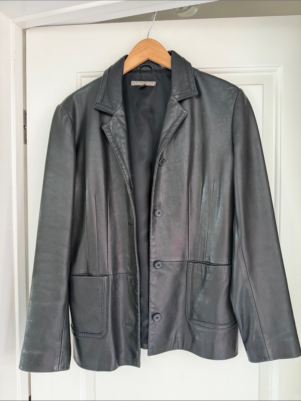 Isabella Bird Black Leather Jacket